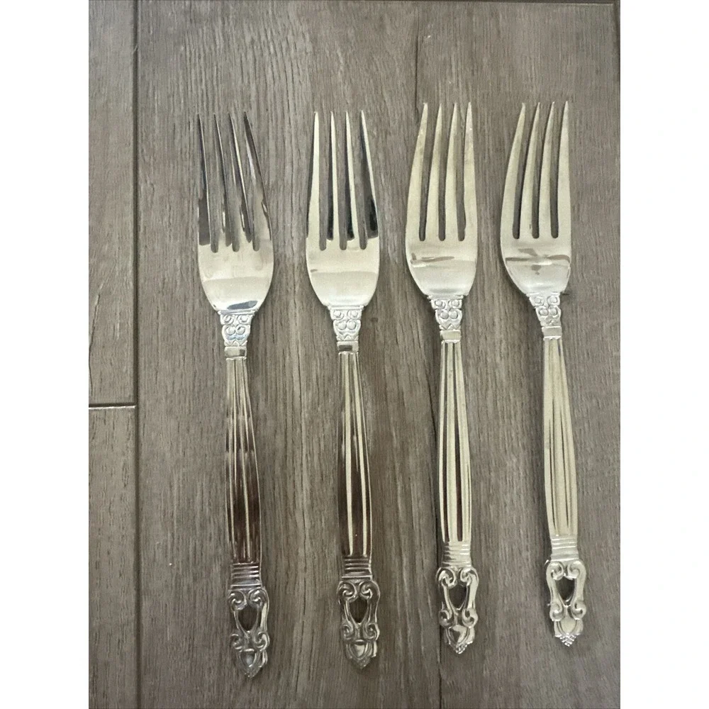 4 Towle KING GUSTAV, 18/10 Stainless‎ Steel, Dinner Forks China